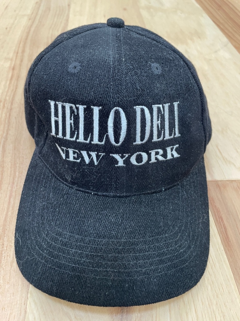 Rupert Jee’s ‘Hello Deli’ New York David Letterman Black Baseball Hat Cap RARE